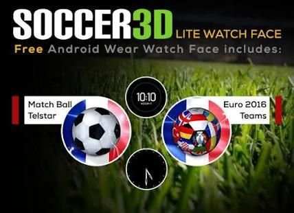 Soccer 3d Lite Watch Face screenshot 4