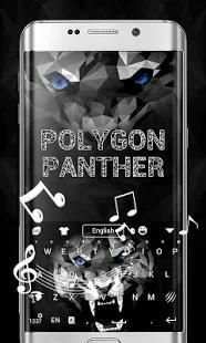 Polygon Panther GO Keyboard Theme स्क्रीनशॉट 1