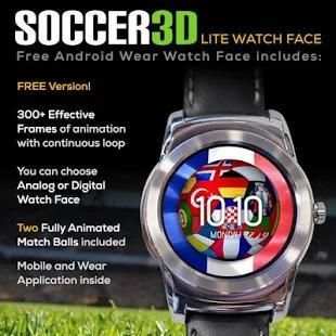 Soccer 3d Lite Watch Face screenshot 3