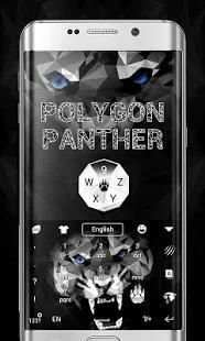 Polygon Panther GO Keyboard Theme स्क्रीनशॉट 3