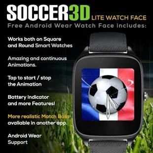 Soccer 3d Lite Watch Face screenshot 2