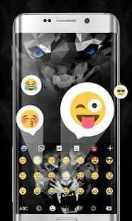 Polygon Panther GO Keyboard Theme स्क्रीनशॉट 2
