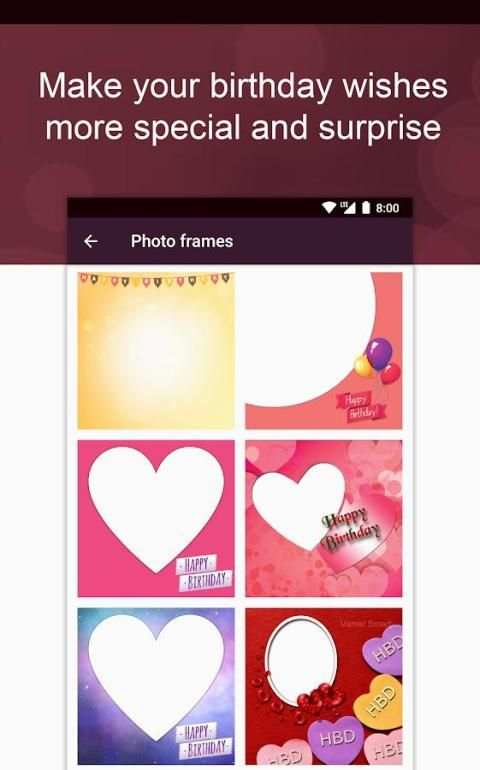 Birthday App - Birthday Reminder, Photo frames screenshot 4