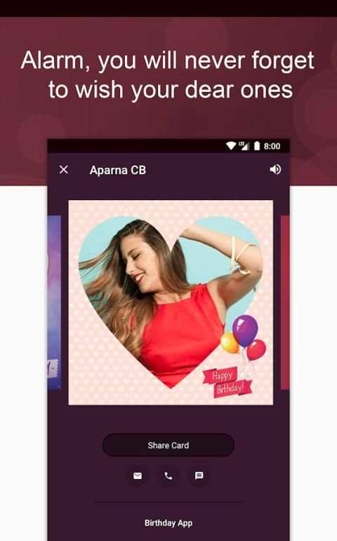 Birthday App - Birthday Reminder, Photo frames स्क्रीनशॉट 1