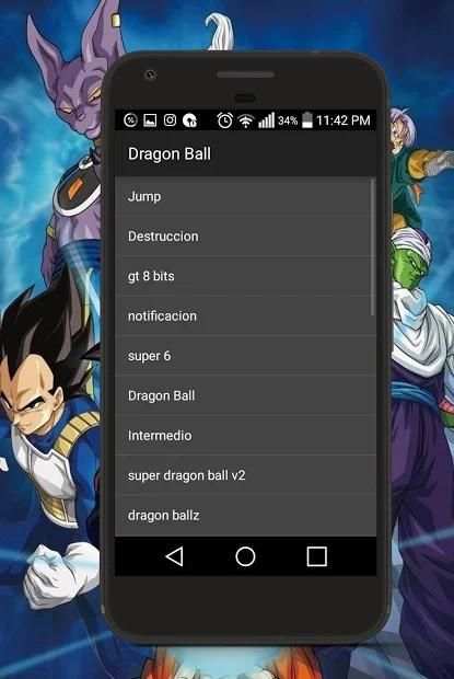 Ringtones to your cell Dragon - ball screenshot 1