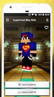 Boys Skins for MCPE 3 تصوير الشاشة