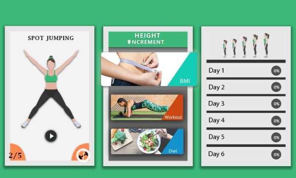 Height Increase Home Workout Plan : 30 Days Tips. screenshot 2