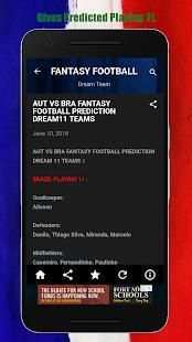 FANTASY 11- DREAM TEAM football Cricket Prediction screenshot 3