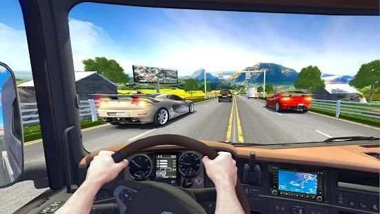 Racing In Bus 2018: Modern City Bus Racer Pro screenshot 1