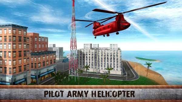 Chinook Army Helicopter Aero Flight Simulator screenshot 4