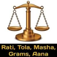 Tola Masha, covert gram into Indian Tola Ana Ratti on 9Apps
