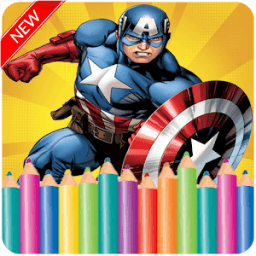 Super Hero Coloring For Kids आइकन