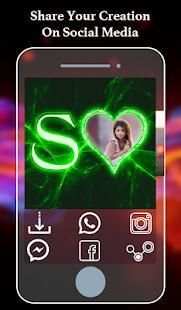 Lighting Text Photo Editor स्क्रीनशॉट 1
