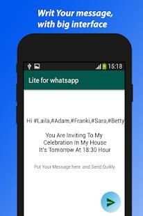 Lite for whatsapp(open chat with one click) screenshot 3