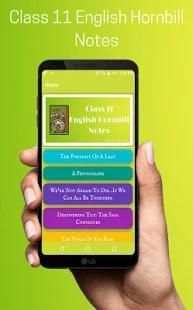 *Class 11 English Hornbill Notes* screenshot 7