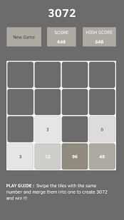3072 Puzzle Game screenshot 3