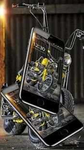 Yellow Moto Racing Theme screenshot 2