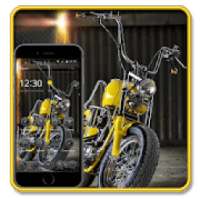 Tema Moto Balap Kuning on 9Apps