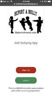 Report A Bully - Anti Bullying App स्क्रीनशॉट 2