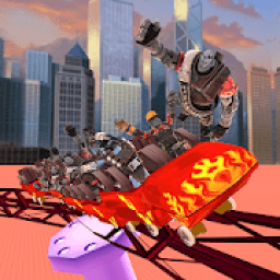 Real Robot Roller Coaster 3D:Train Simulator Games icon