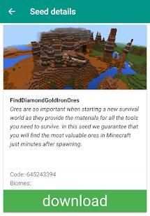 Seeds for Minecraft PE screenshot 10