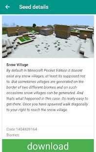 Seeds for Minecraft PE screenshot 7