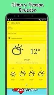 ☀☁ Clima y Tiempo Ecuador ⚡* screenshot 4
