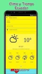 ☀☁ Clima y Tiempo Ecuador ⚡* screenshot 3