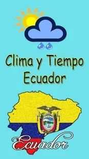 ☀☁ Clima y Tiempo Ecuador ⚡* screenshot 1