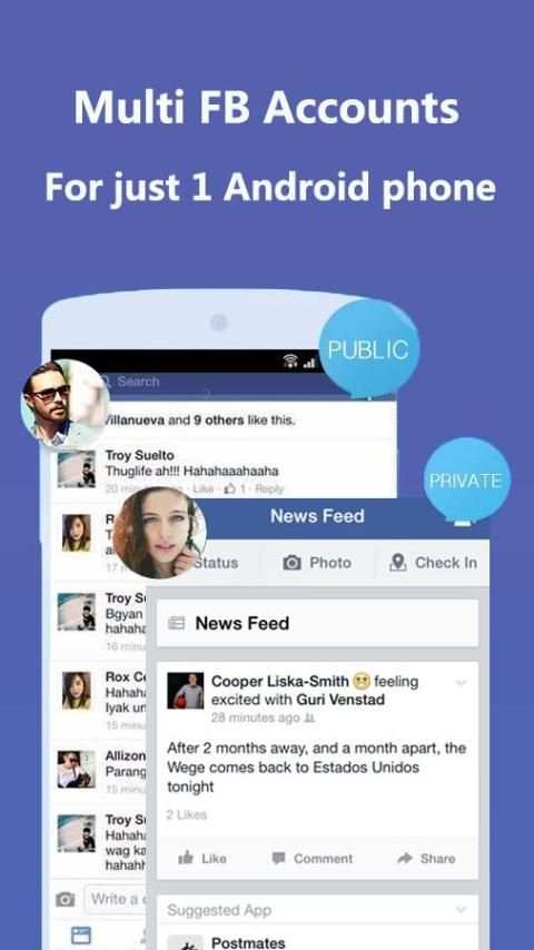 Dual account for facebook screenshot 3