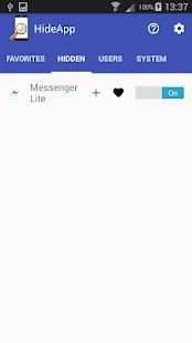 Hide App (Requires Root) screenshot 3