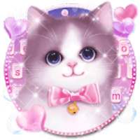 Pretty Cute Kitty Hello Keyboard