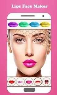 Lips Face Maker Camera screenshot 2
