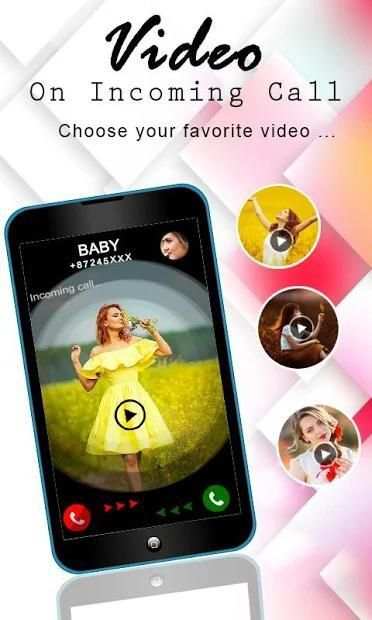 Video Ringtone for Incoming Call with Full Screen screenshot 1