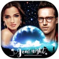Night Dual Photo Frames : Sparkle and Dark on 9Apps