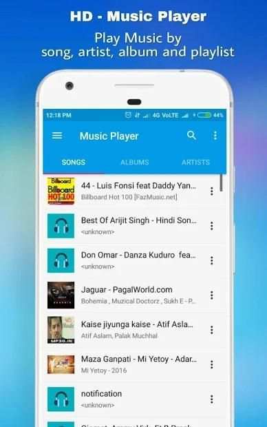 A+ Music Player स्क्रीनशॉट 5