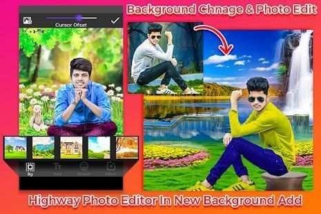Highway Photo Editor - Background Changer स्क्रीनशॉट 2