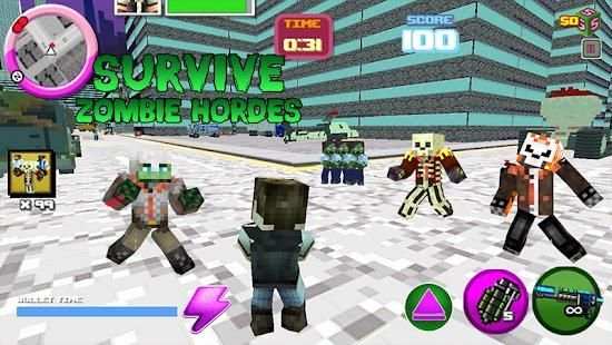 Mutant Block Zombie Attack screenshot 24