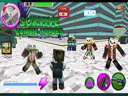 Mutant Block Zombie Attack screenshot 13