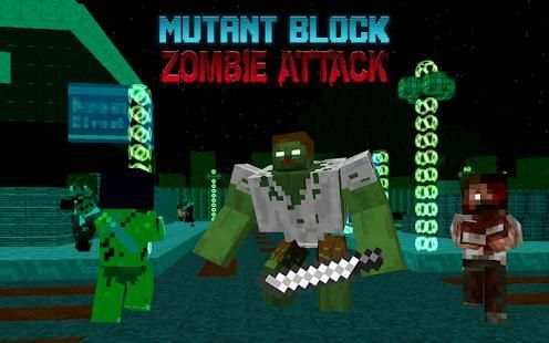 Mutant Block Zombie Attack screenshot 9