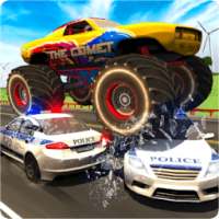 Monster Car Police Chase - Crime City Driving logo