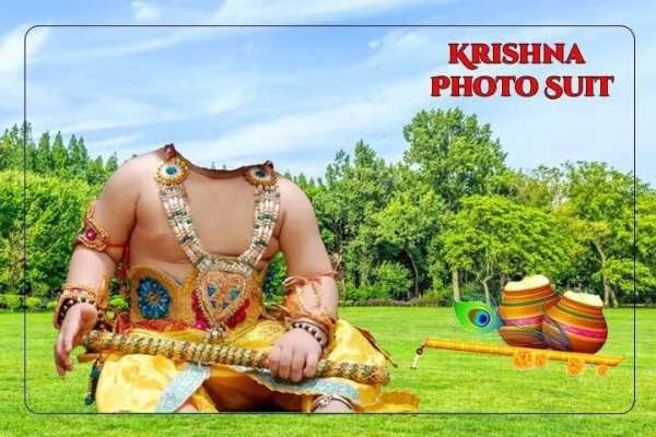 Krishna Photo Suit : Janmashtami Photo Frame screenshot 1