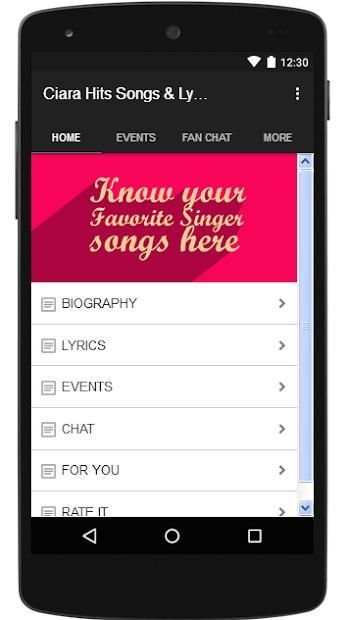 Ciara Hits Songs & Lyrics. screenshot 5
