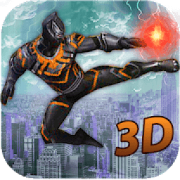 Black Super Panther Hero : amazing fight vs spider icon