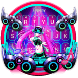 ikon Neon DJ Music Keyboard Theme