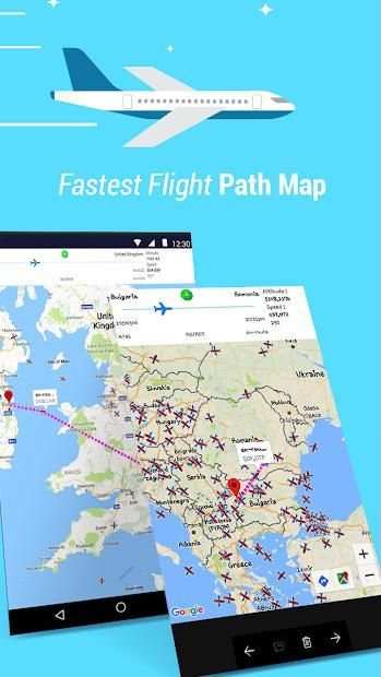 Flight Tracker Live Flight Status Flight Path Map screenshot 2