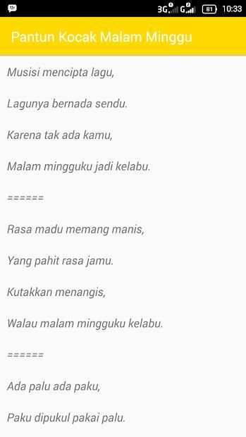Kumpulan Pantun Lucu Humor screenshot 1