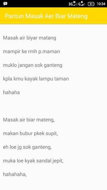 Kumpulan Pantun Lucu Humor screenshot 2