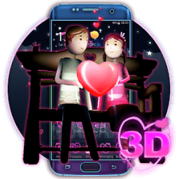 ikon Tema Malam Valentine 3D