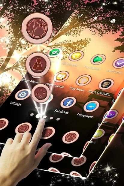 Golden Sunset Launcher screenshot 3